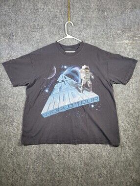 Kid Cudi To The Moon World Tour Shirt Large Black 2022 Graphic Concert Rap Tee L